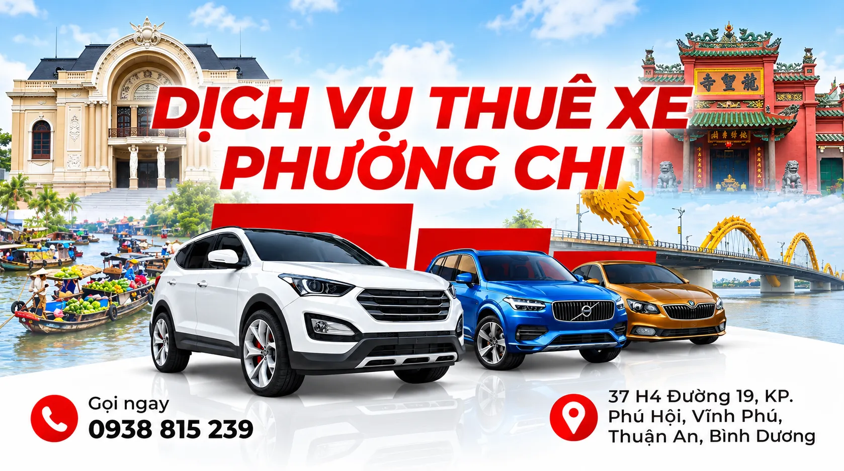 Dịch vụ thuê xe Phương Chi có tài xế